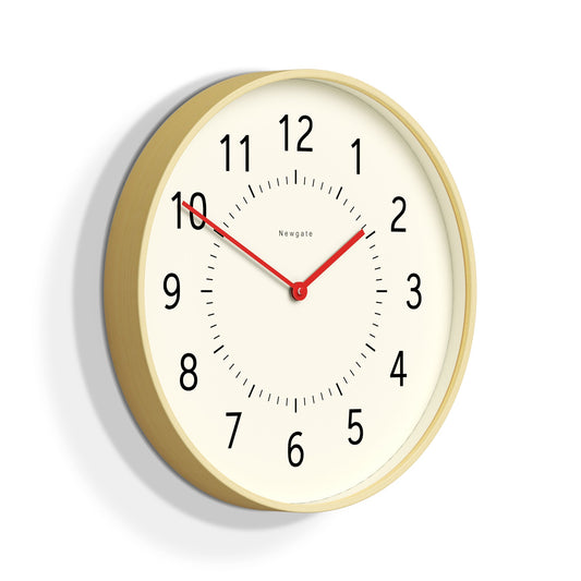Newgate Monopoly Plywood Wall Clock With Red Hands
