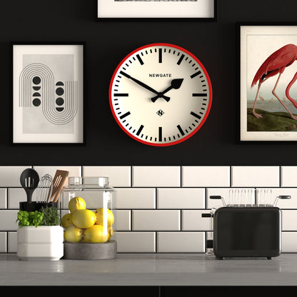 Newgate Railway Clock Red