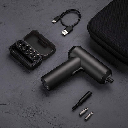 Xiaomi Mijia Cordless Rechargeable Screwdriver 3.6V 2000mAh Li-ion 5N.m Electric Screwdriver With 12Pcs S2 Screw Bits