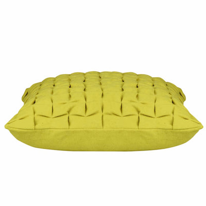 Pack of 4 Flux Mustard Yellow 3D Textured 45cm x 45cm Cushion Covers