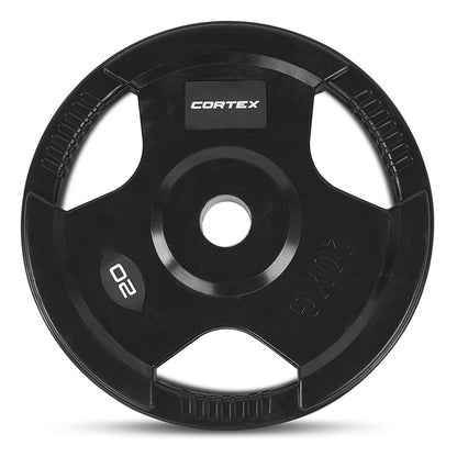 CORTEX 20kg Tri-Grip V2 50mm Olympic Plates (Pair)