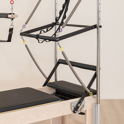 Lifespan Fitness Contour Cadillac Pilates Reformer with Full Trapeze Table (Black)