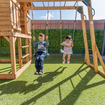 Lifespan Kids Kingston Cubby House with 2.2m Slide (Green)