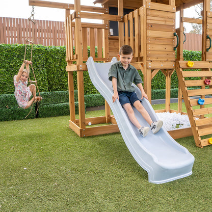 Lifespan Kids Kingston Cubby House with 2.2m Slide (Yellow)