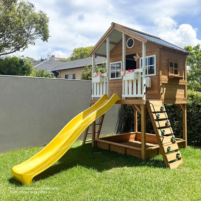 Lifespan Kids Winchester Cubby House (Elevated 1.45m) with 3.0m Slide (Pastel Blue)