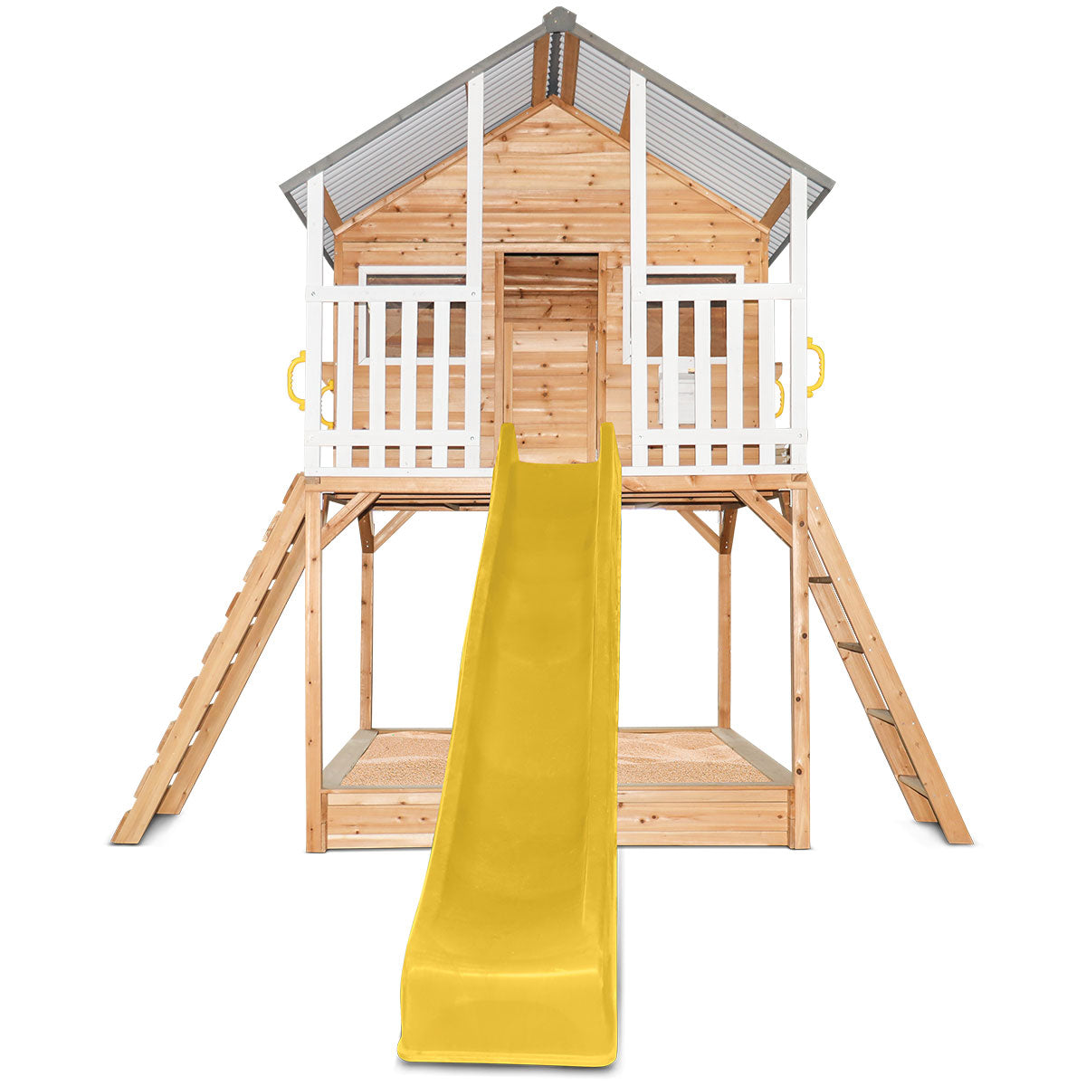 Lifespan Kids Winchester Cubby House (Elevated 1.45m) with 3.0m Slide (Yellow)