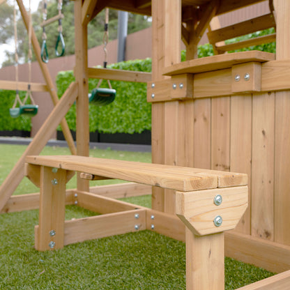 Lifespan Kids Carindale Swing Set & Play Centre with 2.2m Slide (White)