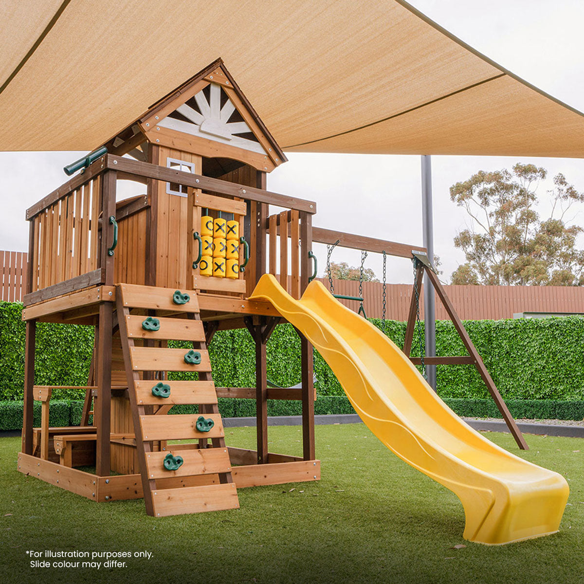 Lifespan Kids Coventry Swing Set & Play Centre with 2.2m Slide (Green)