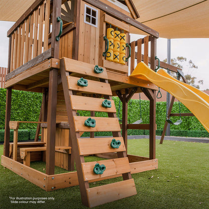 Lifespan Kids Coventry Swing Set & Play Centre with 2.2m Slide (Pastel Pink)