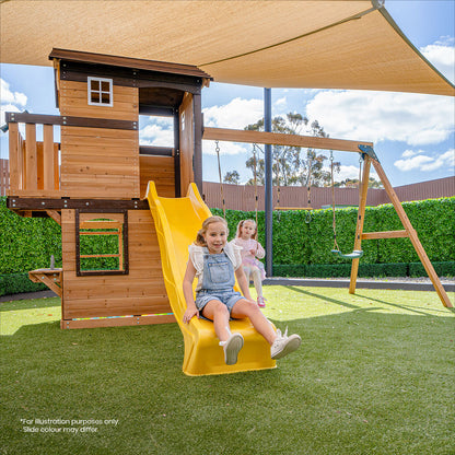Lifespan Kids Darlington Swing Set & Play Centre with 2.2m Slide (Green)