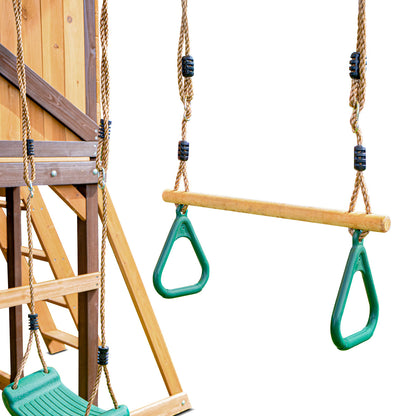 Lifespan Kids Darlington Swing Set & Play Centre with 2.2m Slide (Yellow)