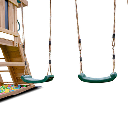 Lifespan Kids Greenvale Swing Set & Play Centre with 1.8m Slide (Yellow)