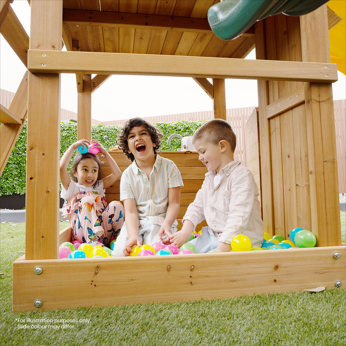 Lifespan Kids Montrose Swing Set & Play Centre with 2.2m Slide (Pastel Green)