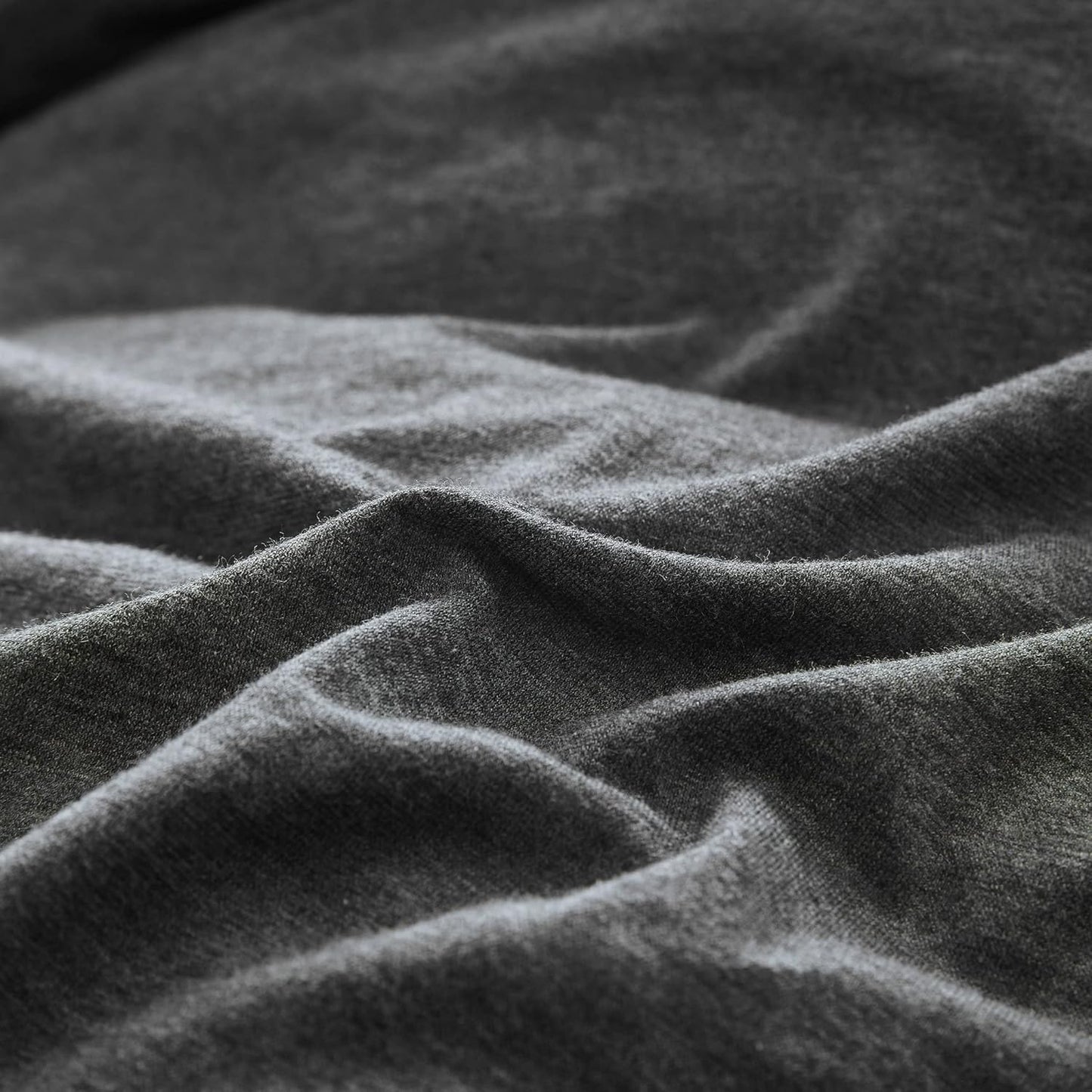 100% Jersey Cotton Soft Stretchy Breathable Fitted Sheet - Black Marble - Single Size
