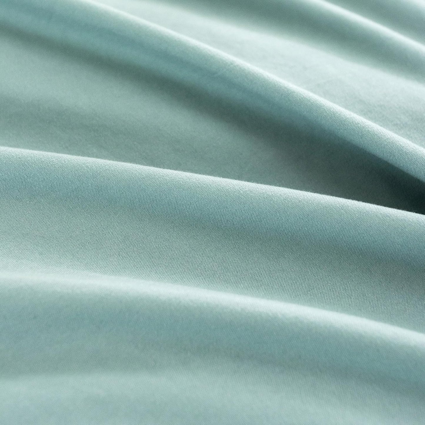 Vintage Washed Microfibre Quilt Cover Set (2Pcs) - Seafoam - Single Size