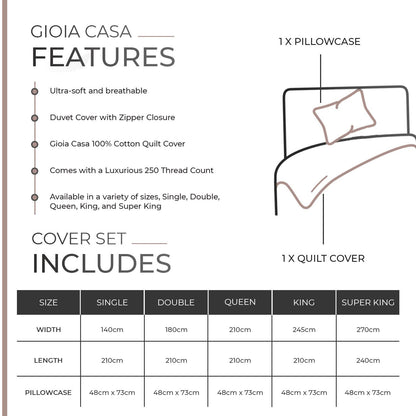 100% Cotton Vintage Washed Bed Quilt Cover Set - Pink - Single