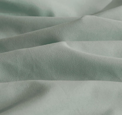 Vintage Washed Microfibre Sheet Set (Sage, Single)