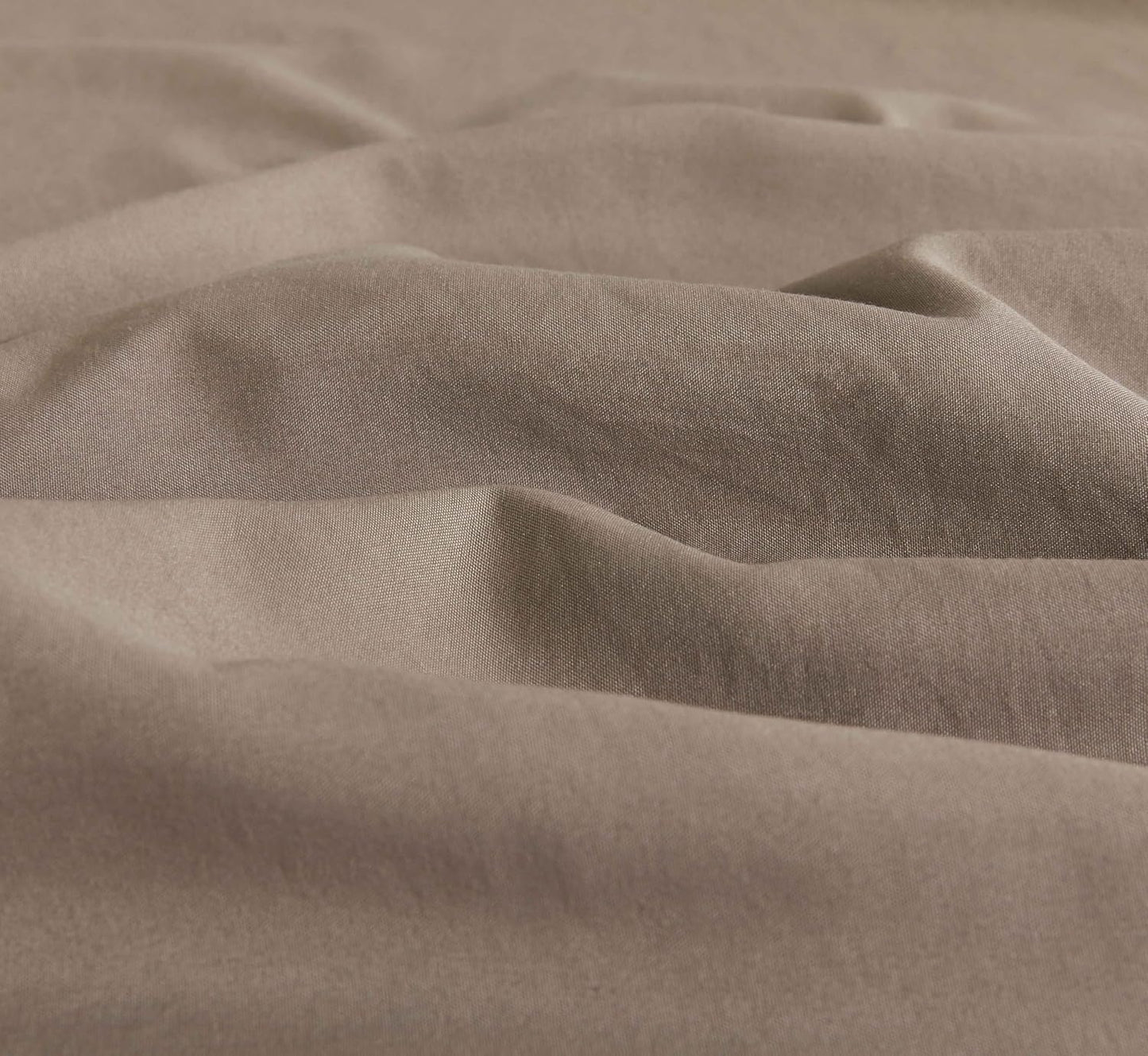 Vintage Washed Microfibre Quilt Cover Set (Truffle, Double)