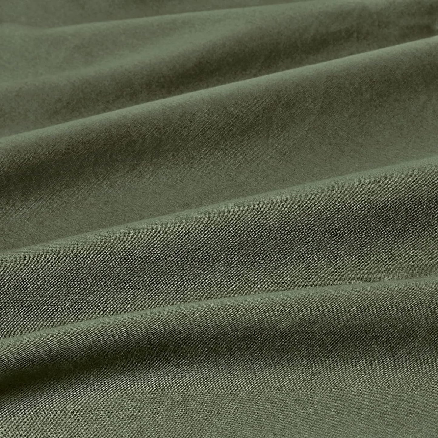 100% Cotton Vintage Washed Bed Quilt Cover Set - Khaki Green - Double Size