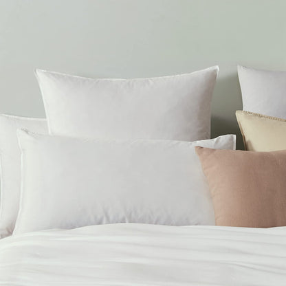 100% Cotton Vintage Washed Bed Quilt Cover Set - White - Double Size