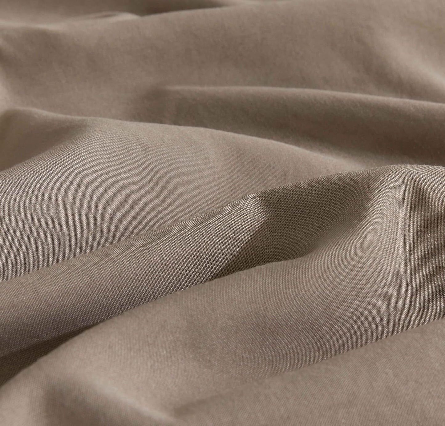 Vintage Washed Microfibre Sheet Set (Truffle, Double)