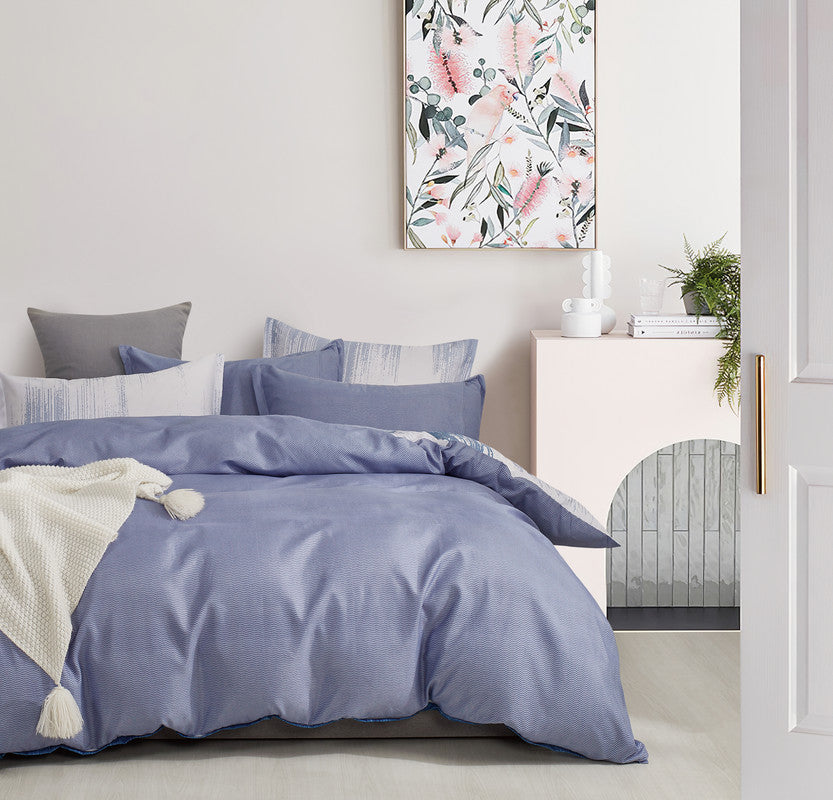 Microfiber Reversible Quilt Cover Set - Chavez - Queen Size