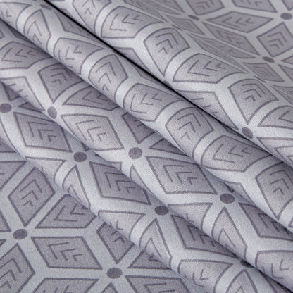 Microfiber Reversible Quilt Cover Set - Jay - Queen Size