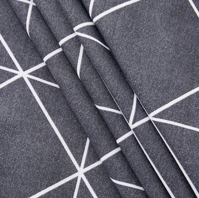 100% Cotton Reversible Quilt Cover Set - Manhattan - Queen Size