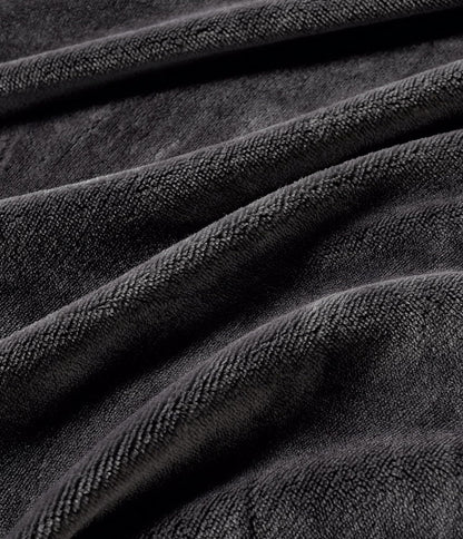 2-in-1 Teddy Sherpa Quilt Cover Set (Queen Size - Charcoal)