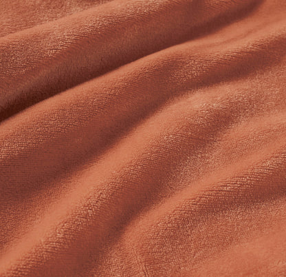 2-in-1 Teddy Sherpa Quilt Cover Set (Queen Size - Terracotta)