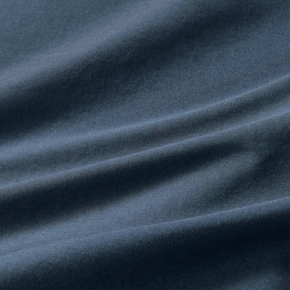 100% Cotton Vintage Washed Bed Quilt Cover Set - Dark Indigo - Queen Size