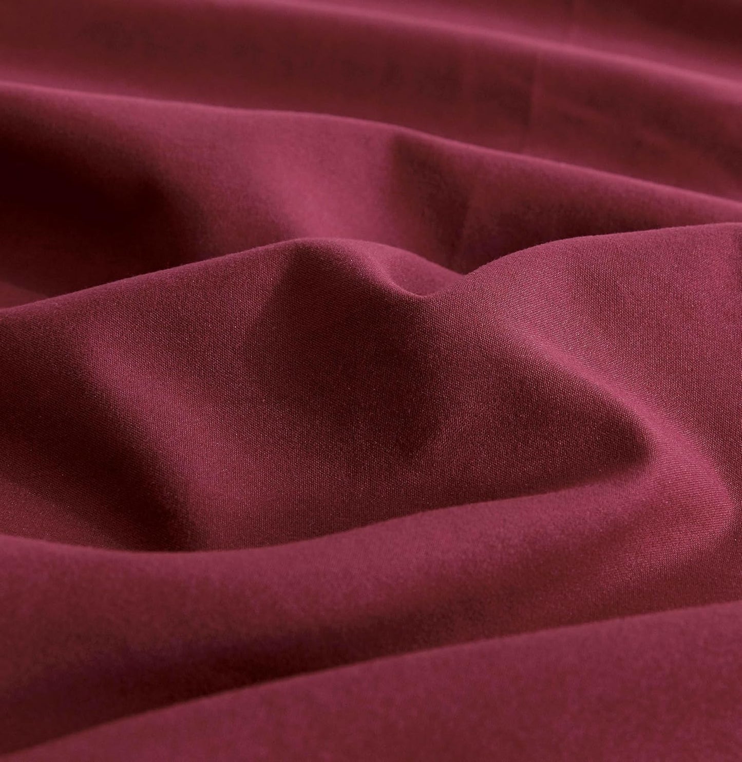 Vintage Washed Microfibre Sheet Set (Burgundy, Queen)