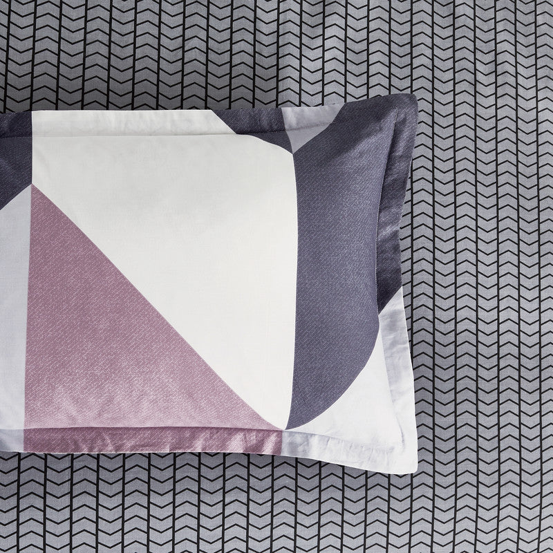 100% Cotton Reversible Quilt Cover Set - Dylan - King Size