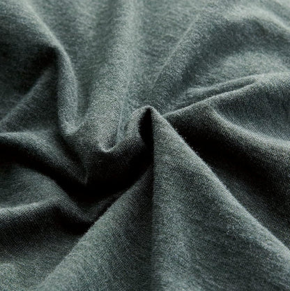 100% Jersey Cotton Quilt Cover Set - Green - King