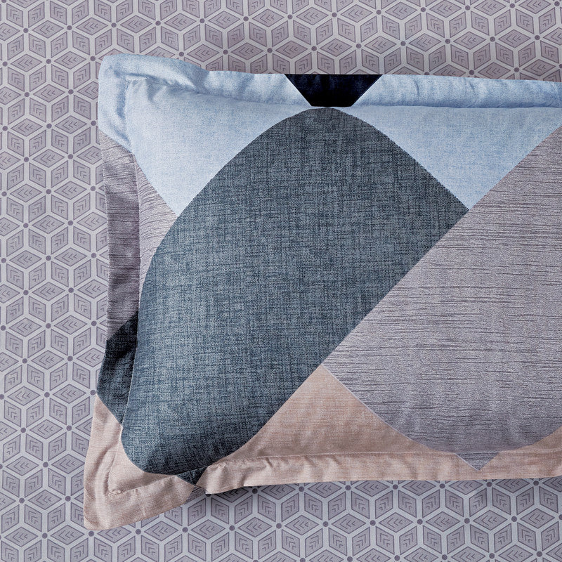 Microfiber Reversible Quilt Cover Set - Jay - King Size