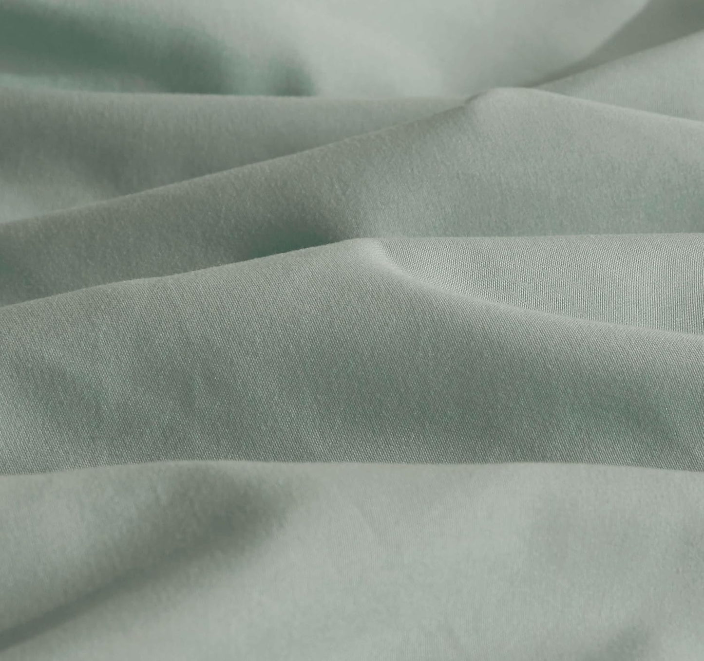 Vintage Washed Microfibre Quilt Cover Set (Sage, King)