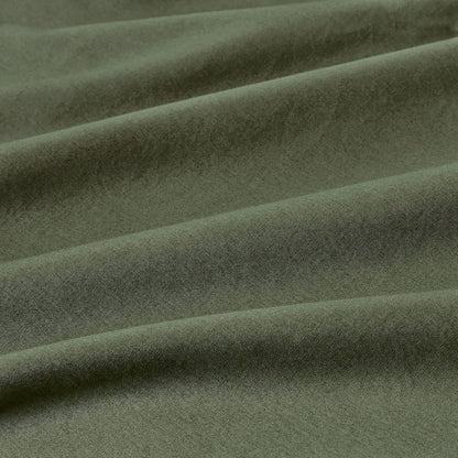 100% Cotton Vintage Washed Bed Quilt Cover Set - Khaki Green - King Size