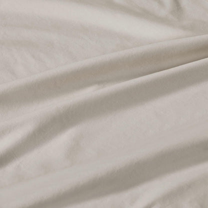 100% Cotton Vintage Washed Bed Quilt Cover Set - Natural - King Size