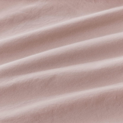 Vintage Washed 100% Cotton European Pillowcase - Luxurious European Pillow Cover - Pink - 1 Pc