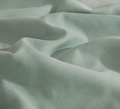 Vintage Washed Microfibre King Pillowcases - Ultra Soft & Skin-Friendly - Set of 2 - 50cm x 90cm (Sage)