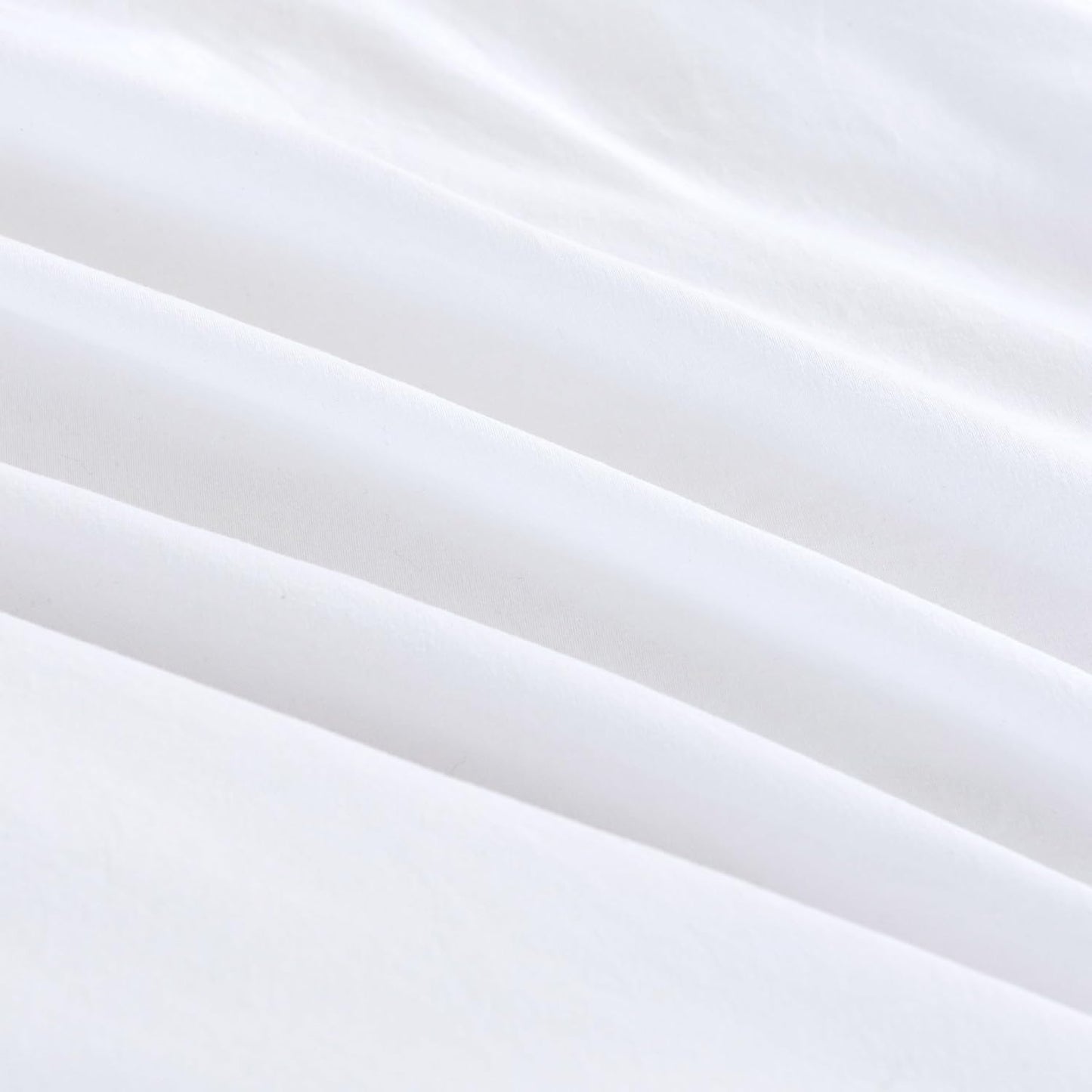 Vintage Washed Microfibre King Pillowcases - Ultra Soft & Skin-Friendly - Set of 2 - 50cm x 90cm (White)
