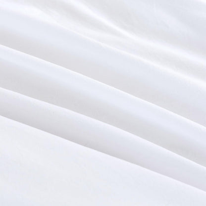 Vintage Washed Microfibre King Pillowcases - Ultra Soft & Skin-Friendly - Set of 2 - 50cm x 90cm (White)