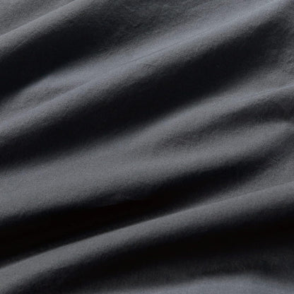 100% Vintage Washed Cotton Fitted Sheet Combo Set – 100% Natural Cotton, Ultra Soft & Breathable – Includes Fitted Sheet & Pillowcases – Machine Washable (Charcoal, King Single)