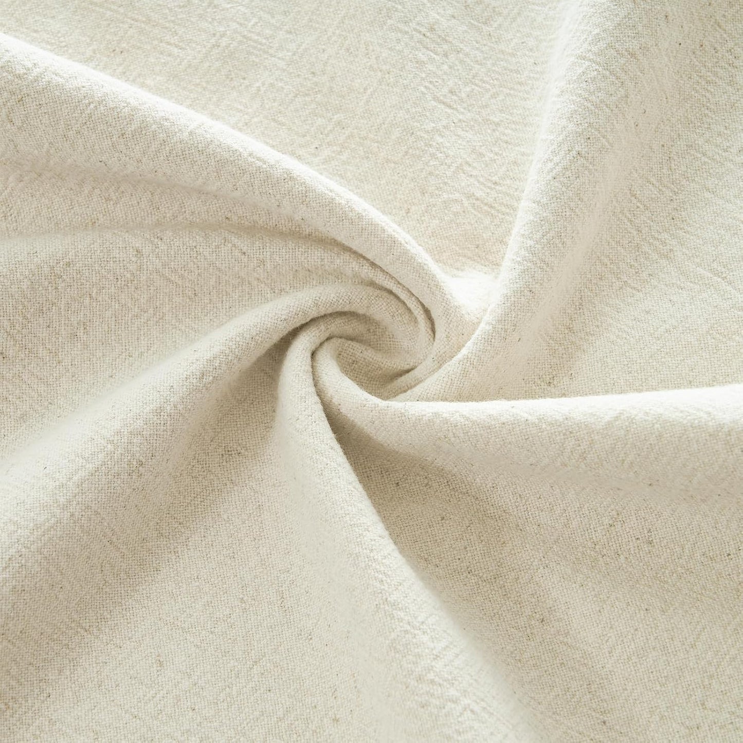 Linen Cushion Covers - 30% Linen 70% Cotton Blend, Soft & Breathable with Hidden Zipper Design - Linen, 30cm x 50cm (Twin Pack)