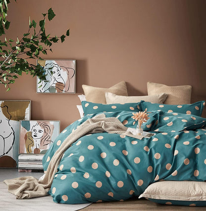 100% Cotton Hugo Reversible Printed Quilt Cover Set - Super King Size