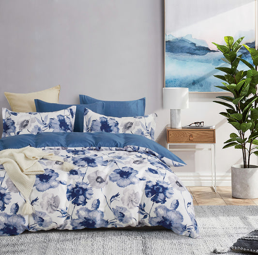 Microfiber Reversible Quilt Cover Set - Kylie - Super King Size