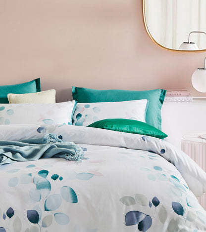 Microfiber Reversible Quilt Cover Set - Olinda - Super King Size