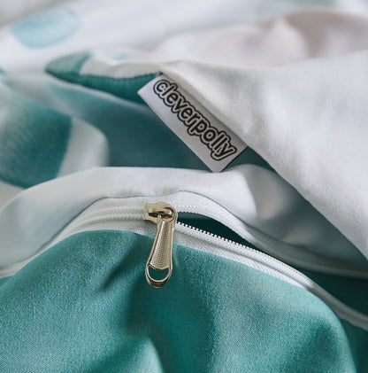 Microfiber Reversible Quilt Cover Set - Olinda - Super King Size