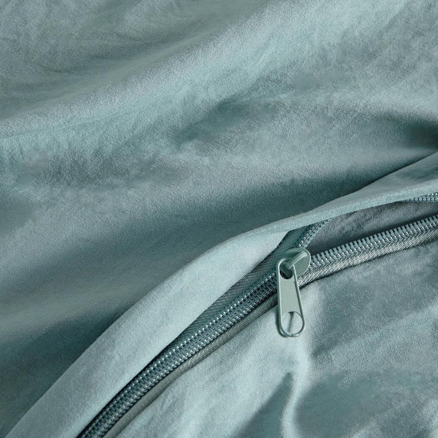 Vintage Washed Microfibre Quilt Cover Set (3Pcs) - Seafoam - Super King Size