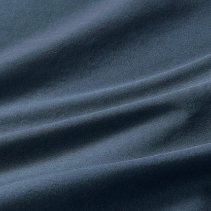 100% Cotton Vintage Washed Bed Quilt Cover Set - Dark Indigo - Super King Size